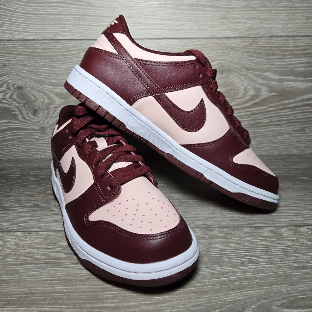 Nike Dunk Low GS Sneakers Dark Team Red FB9109-600 Size 7 Youth / 8.5 Women New